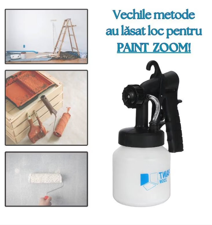 Aparat de vopsit, Pistol electric pentru zugravit, 650W, Albastru