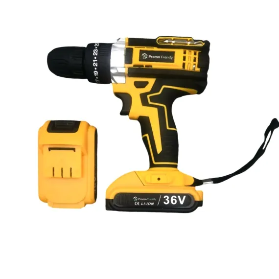 Set Bormasina cu 2 BATERII 36V + 100 accesorii incluse